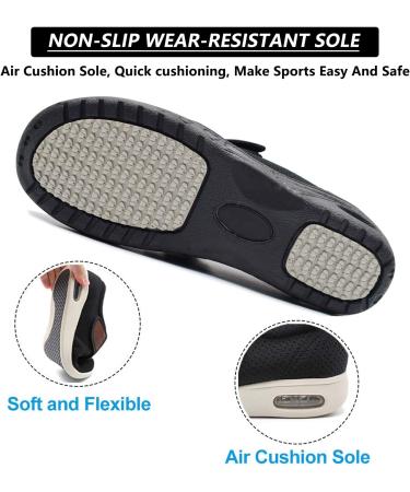 ALASON Diabetic Shoes for Women - Extra Wide Slippers for Swollen Feet and Hallux Valgus - Health Shoes for Seniors - Therapy Shoes for Outdoors - Bandage Blue 38EU/Lable40 - Buy Online on GoSupps.com