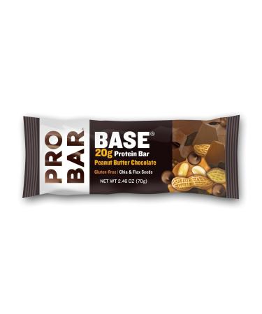 PROBAR Base Protein Bar Peanut Butter Chocolate 2.46 oz (Pack of 12)
