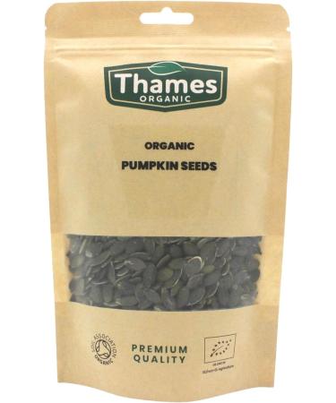 Thames Organic 500g: Raw Vegan Non-GMO Certified Organic Pumpkin Seeds - Nutritious Snack for Baking and Sprinkling - Buy Online on GoSupps.com