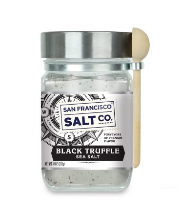 Italian Black Truffle Sea Salt - 10 oz. Chef's Jar by San Francisco Salt Company… Italian Black Truffle Salt