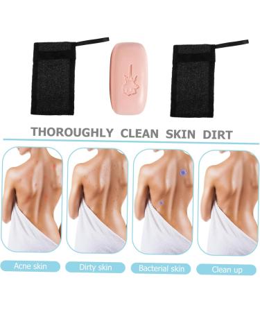 FOYTOKI 10pcs Soap Foaming Soap Scrubber Pouch Soap Saver Nylon Fiber Black - Buy Online on GoSupps.com