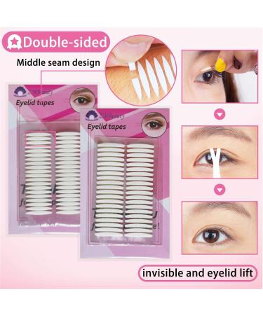 Eyelid tapes 5Packs/1360Pcs Instant Eyelid Lift Strips for Hooded Droopy Eyes Self-Adhesive Eye Tape Stickers for Long-lasting Breathable - Buy Online on GoSupps.com