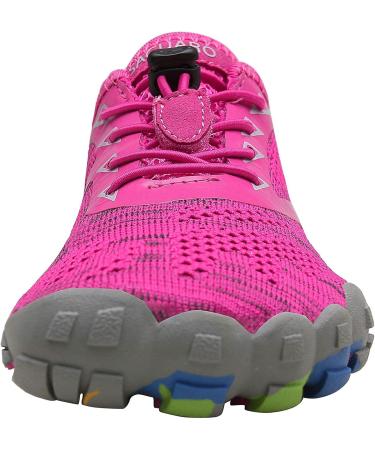 SAGUARO Unisex Barefoot Shoes | Breathable Lightweight Fitness Shoes with Wide Toe Box | Rose Red | 39 EU - Buy Online on GoSupps.com