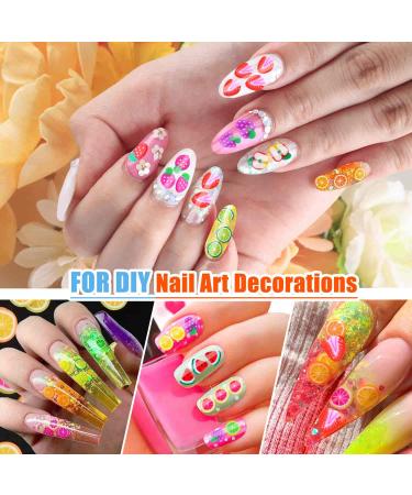 12000 Pcs Assorted Fruit Nail Art Slices - DIY Slime, 3D Polymer, Resin Making Charms for Lip Gloss, Nail Art, Cellphone Decor - 15 Styles by Acejoz - Buy Online on GoSupps.com