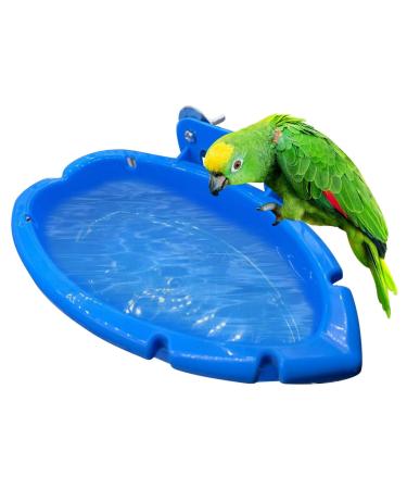 courti Bird Bath Tub Bowl Basin Hanging Birdbath Toy Bird Cage Accessories Shower Box Pet Parrot Budgie Parakeet Cockatiel Cage Water Shower Food Feeder