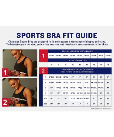 Champion Women's Mesh Racerback Sports Bra | Max Support, Moisture-Wicking, 38DD Black - Buy Online on GoSupps.com