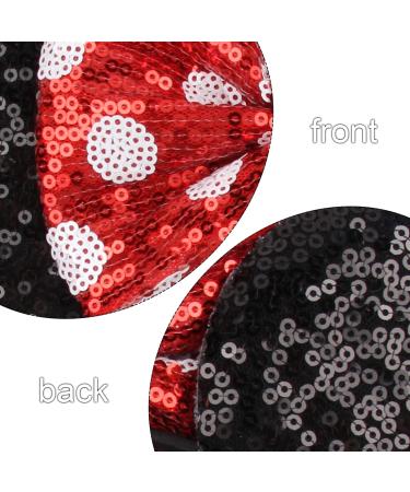 Lanmerry Women Sequin Mouse Ear Red Dot Bow Hairband for Girls - Sparkle and Shine in Red Dot Style! - Buy Online on GoSupps.com