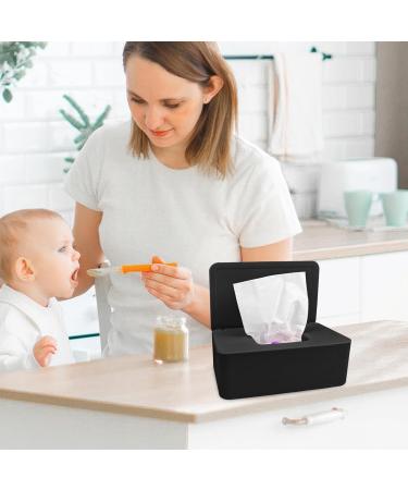 Buy Lectorias PP Material Wet Wipes Box - Sealed Handkerchief & Cosmetic Towel Container - Black | Durable Wet Wipes Holder for Adults - Buy Online on GoSupps.com