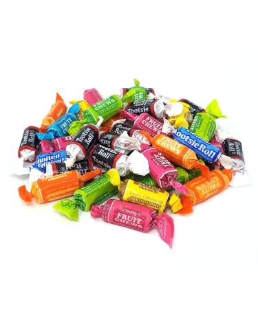 CrazyOutlet Tootsie Roll Chewy Candy Assorted Fruit Taffies - 2lb Bulk Pack - Buy Online on GoSupps.com