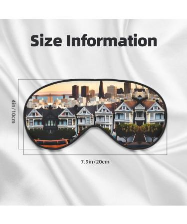 San Francisco Print Soft Eye Mask - Comfortable Sleep Mask for Travel & Naps | Ideal Eyeshade for Women & Men - Buy Online on GoSupps.com