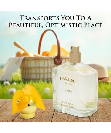Darling for Women Eau De Parfum- Floral & Woody Fragrance - Top Notes of Gardenia Violet Petals & Jasmine - Powdery Soft Dry Down of White Woods Vanilla & Musk as Base - Elegant 100ml Bottle - Buy Online on GoSupps.com