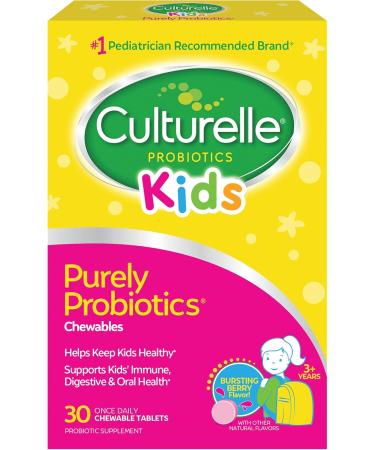 Culturelle Daily Probiotic for Kids + Veggie Fiber Gummies (Ages 3+) - 30 Count & Kids Chewable Daily Probiotic for Kids Ages 3+ 30 Count #1 Pediatrician-Recommend 30 Count (Pack of 1) - Buy Online on GoSupps.com