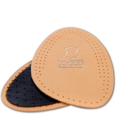 Tacco Luxus Light Leather Forefoot Insoles - Ball of Foot Cushions for Men and Women (Size 37-38 EUR/US L6-L7) - Buy Online on GoSupps.com