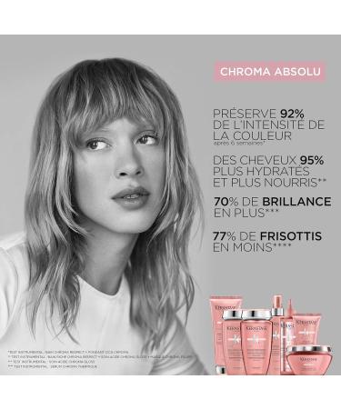 K RASTASE Chroma Absolu - Bain Riche Chroma Respect - Shampoing Hydratant Protecteur De Couleur - Acides Amin s & Centella Asiatica - Cheveux Color s Sensibilis s ou Ab m s - Sans Sulfate - 250 ml 250 ml (Lot de 1) - Buy Online on GoSupps.com