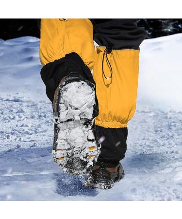 OKSTENCK Ice Cleats Traction Snow Grips with 23 Stainless Steel Spikes - Medium Size for Men, Women, and Kids - Anti-Slip Protection for Hiking, Walking, Climbing, Fishing - Buy Online on GoSupps.com