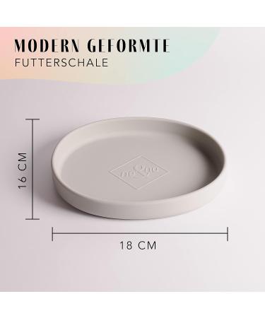 High-Quality NE & NO Food Bowl for Small Dogs & Puppies | Travel-Friendly Silicon Wide Bowl for Dry & Wet Food | Durable Water Bowl - Stone Gray - Buy Online on GoSupps.com