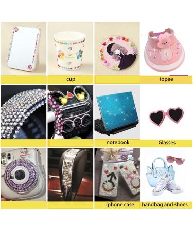 Hair Bedazzler Kit with 375 Rhinestones Hair Gem Stamper Bling Gem Machine Glam Bling Styling Tool Christmas Festival Birthday Party Clothes Nail and Hair Accessories (375 JEWELS) - Buy Online on GoSupps.com