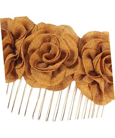 minkissy Barrettes for Women Hairclips Metal Hair Clips Womens Hair Clips Hair Pin Hair Barrettes Bridal Barrette Cloth Flower Hairpin Flower Hair Clip Miss Wedding Hair Accessories - Buy Online on GoSupps.com