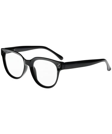 Eyekepper Oversize Reading Glasses Women Stylish Readers -Black +2.50