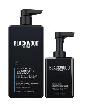 Blackwood For Men Hydroblast Moisturizing Shampoo (17 oz.) & BioNutrient Foaming Face Wash (4.45 oz.)