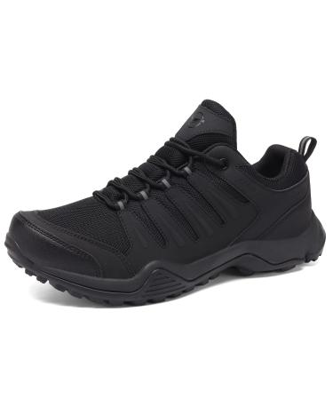 Grand Attack Men's Waterproof Hiking Shoes|Wide Toe Box|Strong Grip & Durable|Size 8-13 10.5 30657-7/Black