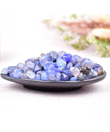 Blue Agate Crystal Chips Bulk 0.85lb (385g) for Jewelry, Crafts & Home Decor - Healing Reiki Stones, Sea Glass for Fish Tanks - 0.85lb - Buy Online on GoSupps.com