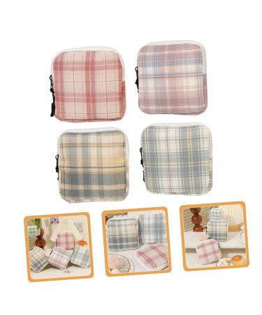 Ultechnovo Mini Storage Bags - 4 Pack | Ideal for Breastfeeding Inserts & Organizing | Compact & Stylish Cotton Zipper Pouches - Buy Online on GoSupps.com