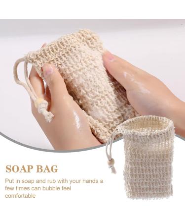 Buy 20 Pack Soap Saver Bags - Natural Cotton Linen Exfoliating Holder | Eco-Friendly Plastic-Free Shower Accessory - Buy Online on GoSupps.com