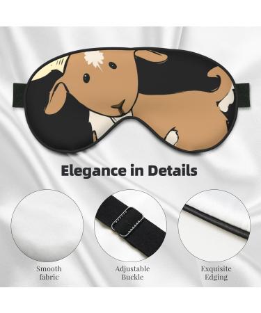 SSIMOO Brown Goat Soft Sleep Eye Mask - Breathable Eye Patch for Women | Ideal for Travel & Relaxation - Buy Online on GoSupps.com