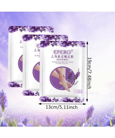3 Pairs Foot Exfoliating Moisturizing Mask Natural Lavender Foot Peel Mask Foot Callus Remover Mask Disposable Cracked Heel Treatment Socks Foot Repair Care Sock Foot Callus Softening Mask - Buy Online on GoSupps.com