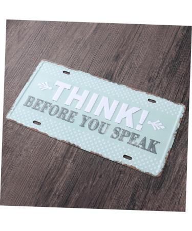 Ciieeo Metal Signs License Plate Decorations European and American - Buy Online on GoSupps.com