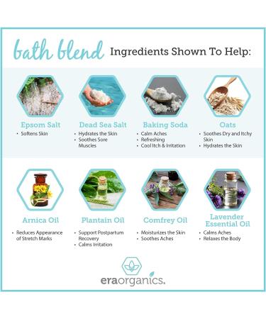 Organic Epsom Salt Lavender Bath Soak - Soothing Pregnancy Bath Salts for Women - Dead Sea Salt and Epsom Salt Blend for Relaxation - Buy Online on GoSupps.com