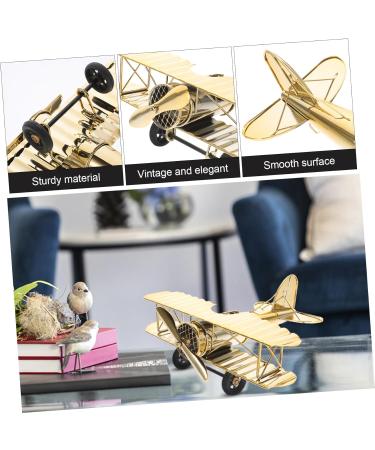 Yardenfun Airplane Model Crafts Home Decor Vintage Decor Retro Decor Metal Craft Plane Adornment Wrought Iron - Buy Online on GoSupps.com