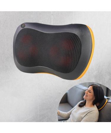 Belena Shiatsyou massage pillow - pressure massage with 6 Shiatsu massage heads including light and heat function - double rotation massage - neck shoulders back head and lower leg