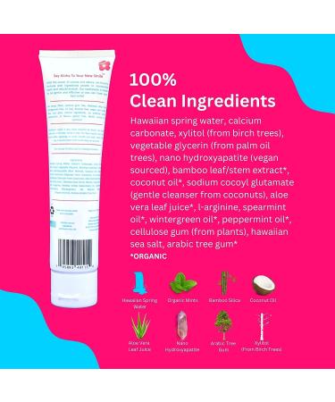 Aloha Nano Hydroxyapatite Toothpaste - Sensitive & Teeth Whitening (Pack of 1) | Fluoride-Free - Buy Online on GoSupps.com