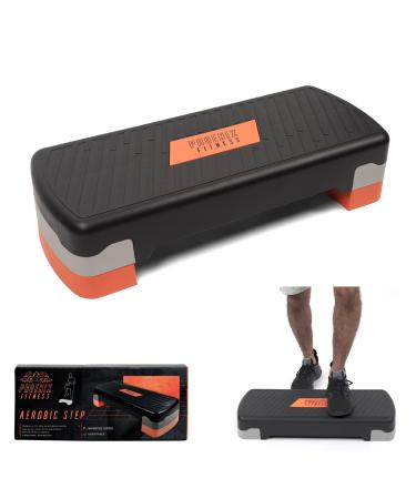 Phoenix Fitness Aerobic Step Platform - Adjustable Stepper for Exercise, Cardio, Core, Strength, Stamina and Resistance Training - Non-Slip Removable Risers for Home Gym Workout - Height: 4" & 6 Inch - Buy Online on GoSupps.com