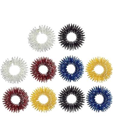 Buy Hemoton 12-Piece Acupressure Ring Set for Finger Massage | Stress Relief & Arthrosis Support | International Shipping Available - Buy Online on GoSupps.com