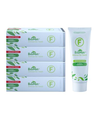 Biomin f toothpaste 75ml - out of love for the teeth - to support natural remineralization with fluoride (4 Pack (4x 75ml))