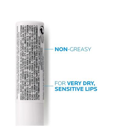 La Roche-Posay Nutritic Lip Balm - Shea Butter & Ceramides, 0.15 Fl Oz | Soothes & Repairs Chapped Lips - Buy Online on GoSupps.com