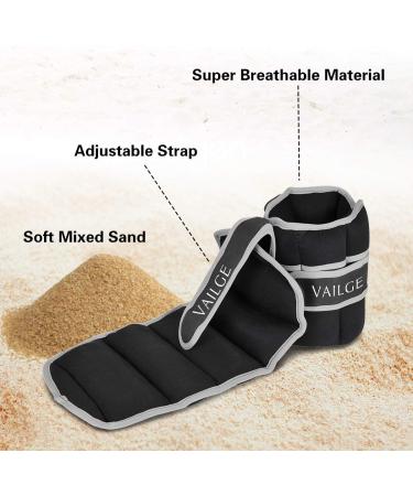 Vailge Adjustable Wrist & Ankle Weights 0.5kg-3kg - Perfect for Fitness Running Gymnastics - Unisex Training Weights - Buy Online on GoSupps.com