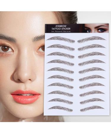 LALADEFIEE 4pcs Eyebrow Stickers Eyebrow Transfer Stickers Water Transfer Eyebrow Sticker False Eyebrows Cosmetics Imitation Eyebrow Artificial Eyebrow 6d Hair-like Eyebrows Stickers - Buy Online on GoSupps.com