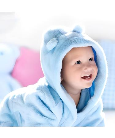 KDO Magic Personalized Baby Bathrobe | Embroidered First Name | Hooded Gift Idea for 12-18 Months | Blue | Perfect for Christmas & Birthdays - Buy Online on GoSupps.com