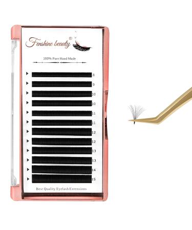 Fenshine Volume Lash Extensions - 0.07 D Curl 8-15mm Soft Easy Fan Lashes - Self Fanning Eyelash Extension Supplies - Buy Online on GoSupps.com