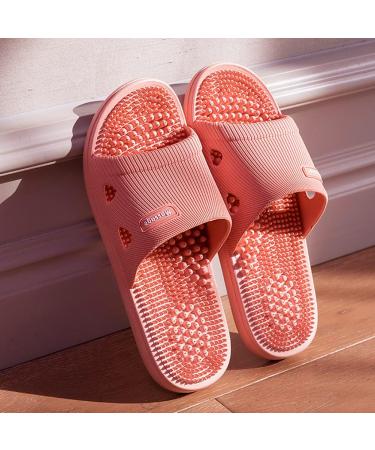 Acupressure Massage Slippers for Plantar Fasciitis - Women's Pain Relief Sandals (US 7.5-8, Pink) - Buy Online on GoSupps.com