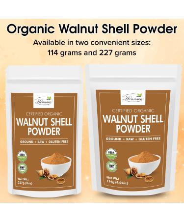 Organic Walnut Shell Powder| Natural Exfoliant | Resealable Zip Lock Pouch | USDA Organic| Pure & Natural Powder for Skin | Suitable for Face body & Foot Scrub | 114 Grams (4 OZ) 4 Ounce (Pack of 1) 4.0 - Buy Online on GoSupps.com