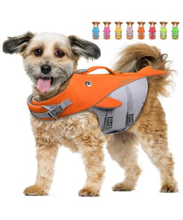 Vivaglory Dog fuses for small and medium-sized dogs easy to take off and undress sporty dog swimming vest with adjustable nylongurten neon-orange M: 56-64 cm (ribcage girth) neon-orange - Buy Online on GoSupps.com