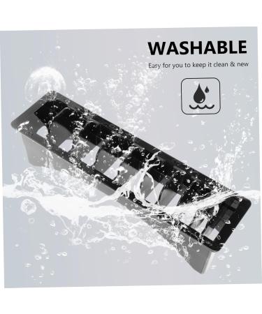 8 PCs COMB Storage Rack | Electric Plastic Comb & Mustache Trimmer Case | Barber Clipper Tray & Hair Scissors Container - Fader 25x8cmx4Pcs Black - Buy Online on GoSupps.com