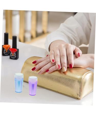 AOKWAWALIY 2 Sets Nail Stamp Nail Kits Girl Nail Art Printing Accessory Nail Art Stencils Nail Accessories Nail Pattern Printing Stamper Silica Gel Scraping Board Fully Transparent 6.5X3X3CM Purple Blue - Buy Online on GoSupps.com