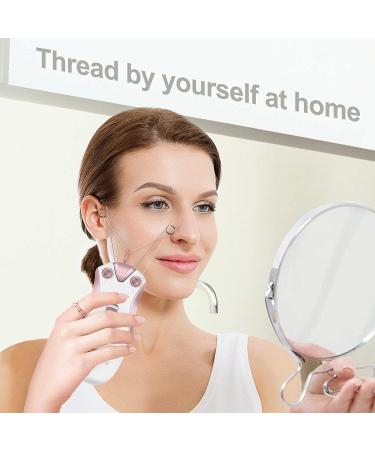 Cordless Electric Facial Threading Hair Removal for Women - Rechargeable Face Hair Remover in Rose Gold - Buy Online on GoSupps.com
