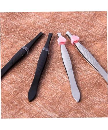 1pc Slant Tip Tweezers Stainless Steel Eyebrow Tweezers Professional Tweezers for Lucking Chin Hair Removal Beauty Tools - Buy Online on GoSupps.com